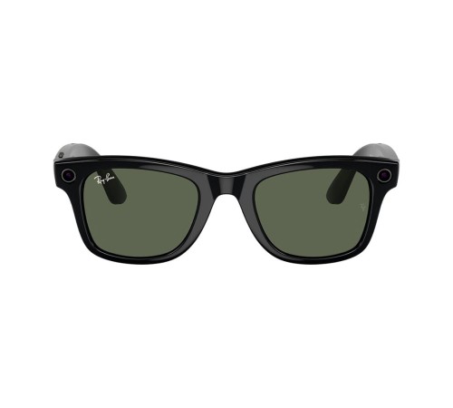 Ray-Ban Gen 2 Wayfarer Shiny Black Clear/Green transitions