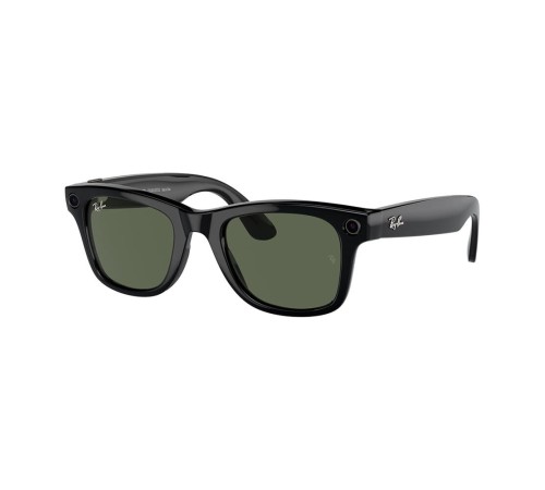 Ray-Ban Gen 2 Wayfarer Shiny Black Clear/Green transitions