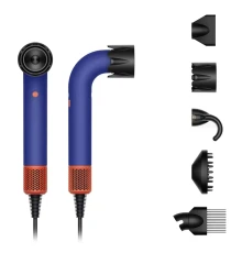 Dyson Фен HD18 Supersonic R Pro Vinca Blue /Topaz Orange