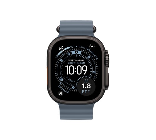 Apple Watch Ultra 3 (2025) Black Titanium Anchor Blue Ocean band
