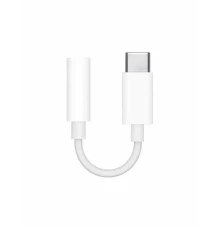 Переходник Apple MU7E2ZM/A mini-Jack 3.5 USB Type-C белый