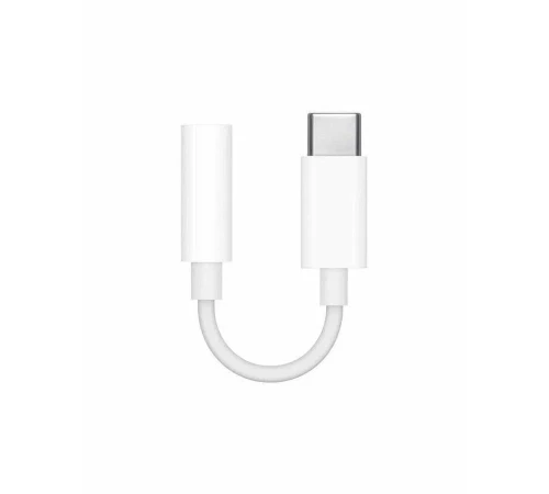 Переходник Apple MU7E2ZM/A mini-Jack 3.5 USB Type-C белый