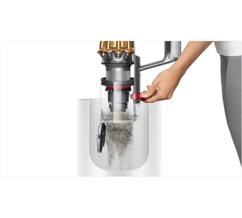 Пылесос Dyson V12 Detect slim absolute (SV46), yellow/nickel