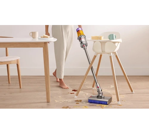 Пылесос Dyson V12s Detect slim submarine (SV46), yellow/nickel