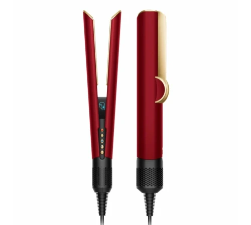 Выпрямитель для волос Dyson HT01 Airstrait Straightener, Red Velvet/Gold с кейсом хранения