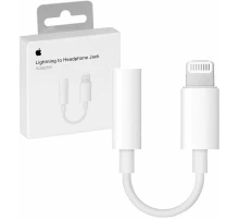 Переходник Apple iPhone Jack 3.5мм - Lightning (MMX62ZM/A) белый