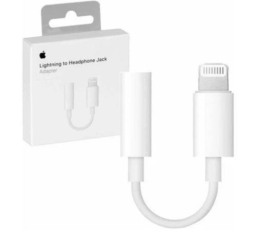 Переходник Apple iPhone Jack 3.5мм - Lightning (MMX62ZM/A) белый