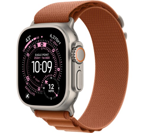 Apple Watch Ultra 3 (2025) Natural Titanium Terra Cotta Alpine loop