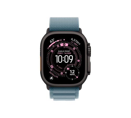 Apple Watch Ultra 3 (2025) Black Titanium Light Blue Alpine loop