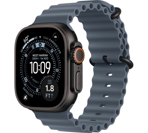 Apple Watch Ultra 3 (2025) Black Titanium Anchor Blue Ocean band