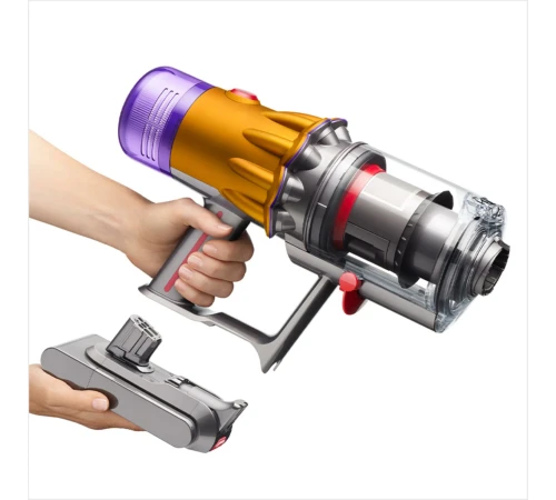 Пылесос Dyson V12s Detect slim submarine (SV46), yellow/nickel