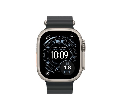 Apple Watch Ultra 3 (2025) Natural Titanium Black Ocean band 
