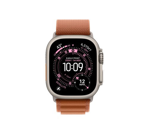 Apple Watch Ultra 3 (2025) Natural Titanium Terra Cotta Alpine loop
