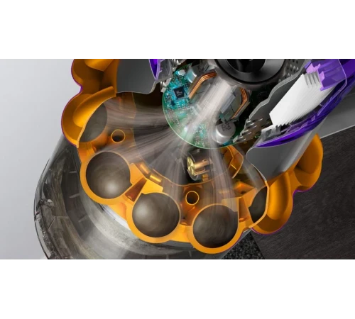 Пылесос Dyson V15s Detect submarine (SV47), yellow/nickel