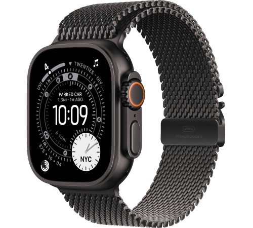 Apple Watch Ultra 3 (2025) Black Titanium + Titanium Milanese Loop