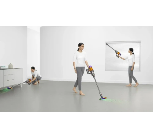 Пылесос Dyson V12 Detect slim absolute (SV46), yellow/nickel