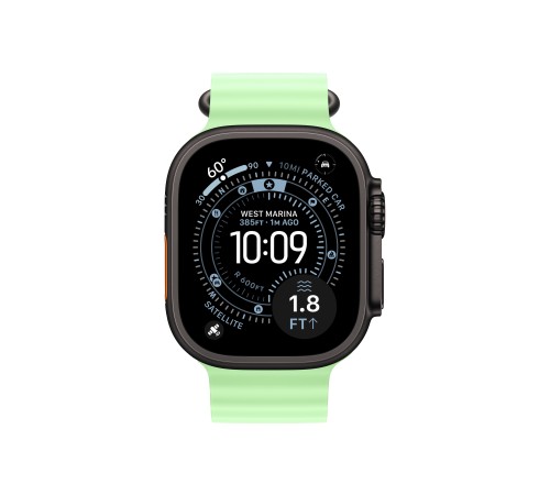 Apple Watch Ultra 3 (2025) Black Titanium Neon Green Ocean band