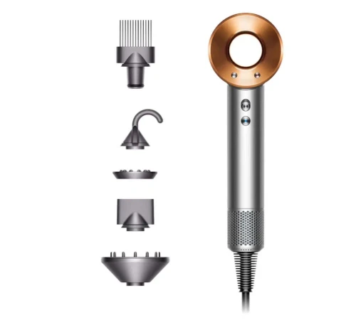Фен Dyson Supersonic HD07 EU, bright nickel/bright copper