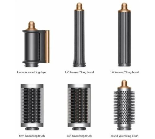 Cтайлер Dyson Airwrap complete long HS05, bright nickel/bright copper