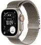 Titanium Milanese Loop Apple Watch Ultra 3 (2025) Natural Titanium + Titanium Milanese Loop 