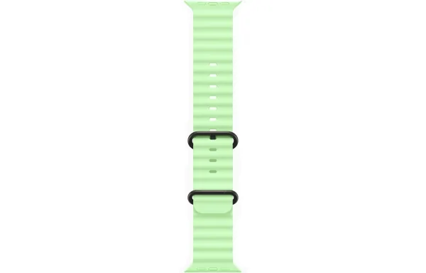 Ocean Band Apple Watch Ultra 3 (2025) Black Titanium Neon Green Ocean band 