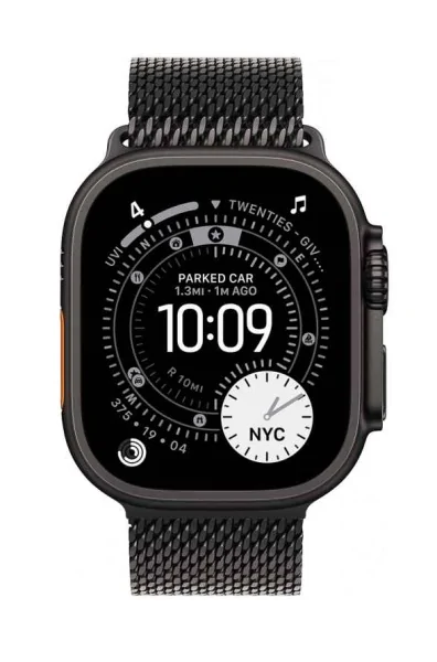 Watch Ultra 3 Apple Watch Ultra 3 2025 Black titanium Titanium Milanese Loop black 