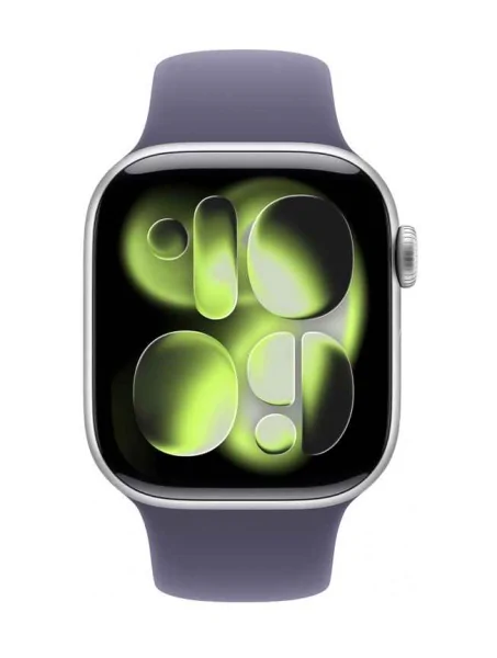 42mm Apple Watch 11 42мм silver aluminium Sport Band purple fog 