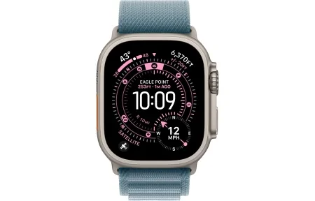 Alpine Loop Apple Watch Ultra 3 (2025) Natural Titanium Light Blue Alpine loop 