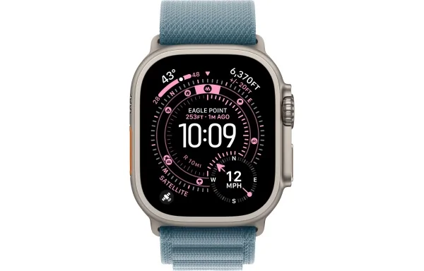 Alpine Loop Apple Watch Ultra 3 (2025) Natural Titanium Light Blue Alpine loop 