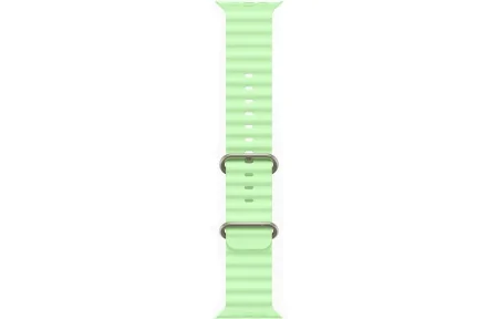 Ocean Band Apple Watch Ultra 3 (2025) Natural Titanium Neon Green Ocean band  