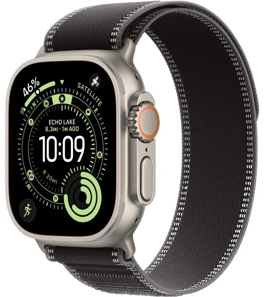 Apple Watch Ultra 3 (2025) Natural Titanium Black/Charcoal Trail Loop