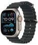 Ocean Band Apple Watch Ultra 2 Natural (2024) Black Ocean Band 