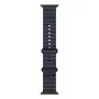 Ocean Band Apple Watch Ultra 2 Black (2024) Navy Ocean Band 