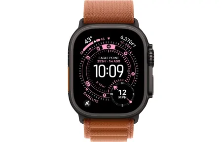 Alpine Loop Apple Watch Ultra 3 (2025) Black Titanium Terra Cotta Alpine loop 