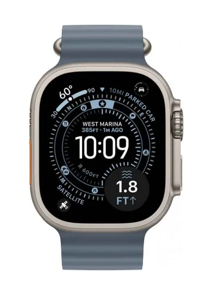 Watch Ultra 3 Apple Watch Ultra 3 2025 Natural titanium Ocean band anchor blue 