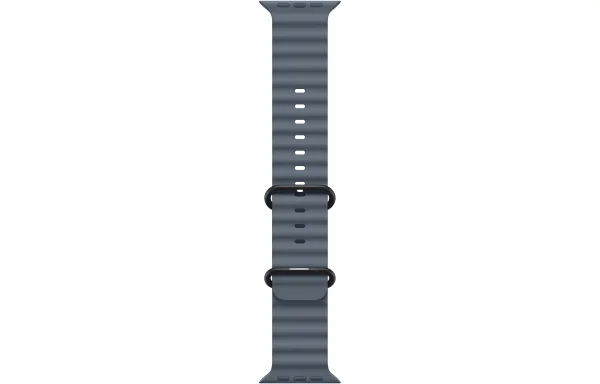 Ocean Band Apple Watch Ultra 3 (2025) Black Titanium Anchor Blue Ocean band 