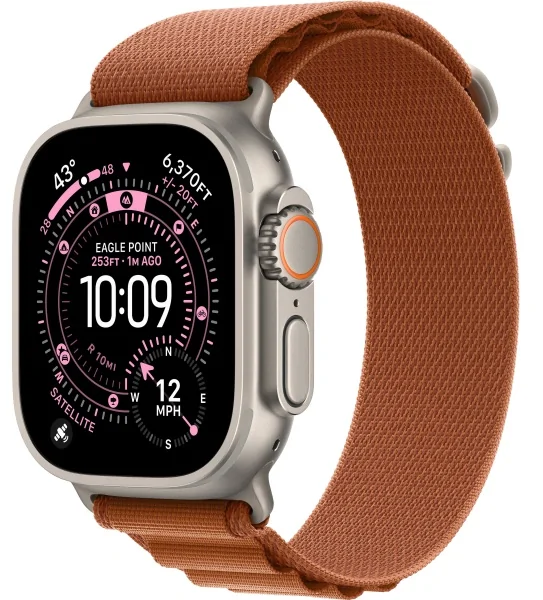 Apple Watch Ultra 3 (2025) Natural Titanium Terra Cotta Alpine loop