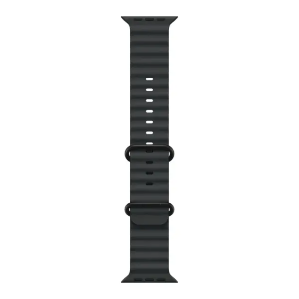 Ocean Band Apple Watch Ultra 2 Black (2024) Black Ocean Band 