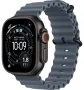 Ocean Band Apple Watch Ultra 3 (2025) Black Titanium Anchor Blue Ocean band 