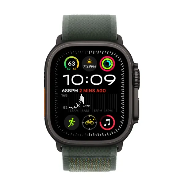 Trail loop Apple Watch Ultra 2 Black (2024) Trail Loop Green 