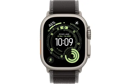 Trail Loop Apple Watch Ultra 3 (2025) Natural Titanium Black/Charcoal Trail Loop 