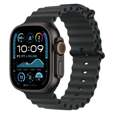 Ocean Band Apple Watch Ultra 2 Black (2024) Black Ocean Band 