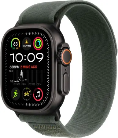 Trail loop Apple Watch Ultra 2 Black (2024) Trail Loop Green 