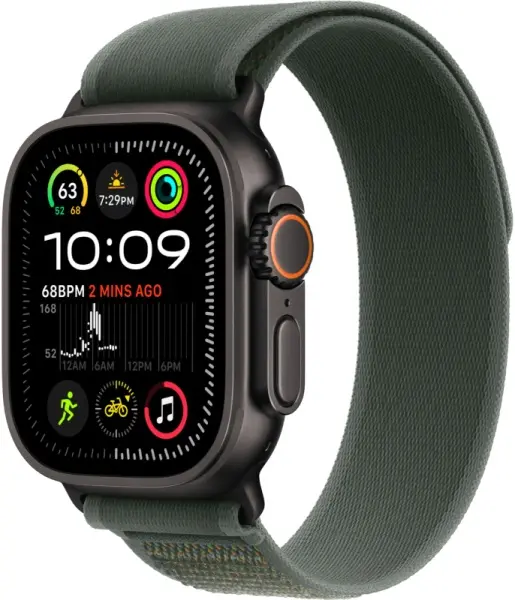 Apple Watch Ultra 2 Black (2024) Trail Loop Green