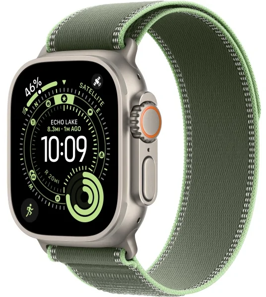 Apple Watch Ultra 3 (2025) Natural Titanium Green/Neon Trail Loop