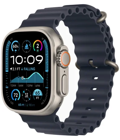 Ocean Band Apple Watch Ultra 2 Natural (2024) Navy Ocean Band 