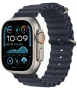 Ocean Band Apple Watch Ultra 2 Natural (2024) Navy Ocean Band 