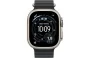 Ocean Band Apple Watch Ultra 3 (2025) Natural Titanium Black Ocean band  