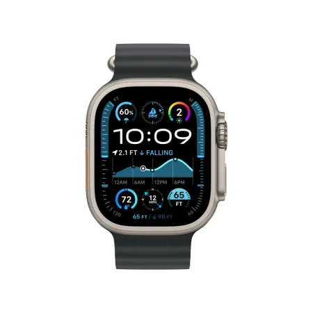 Ocean Band Apple Watch Ultra 2 Natural (2024) Black Ocean Band 