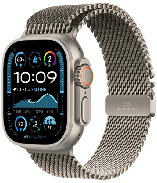 Apple Watch Ultra 2 Natural (2024) Natural Titanium Milanese Loop